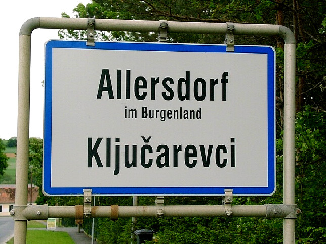 Allersdorf, Ortstafel