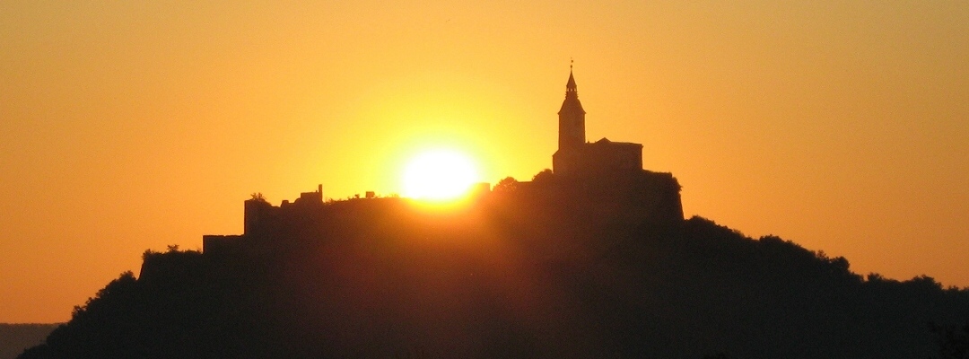 Burg Gssing, Sonnenuntergang