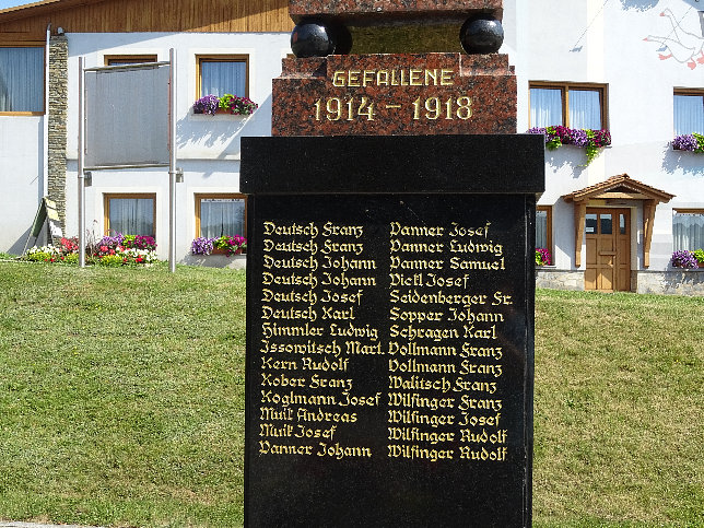 Neusiedl bei Gssing, Kriegerdenkmal