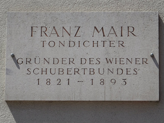 Gedenktafel Franz Mair