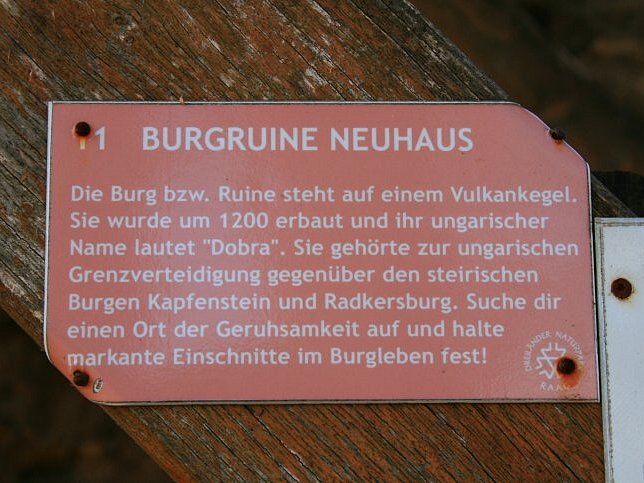 Burgruine Neuhaus am Klausenbach