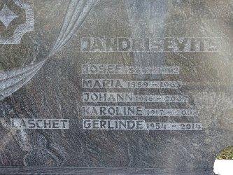 Friedhof Kroatisch Tschantschendorf