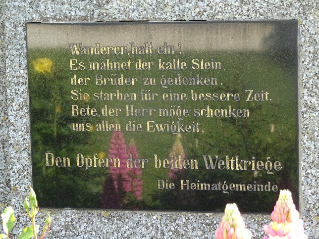 Bildein, Kriegerdenkmal in Unterbildein
