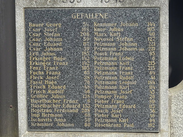 Bocksdorf, Kriegerdenkmal