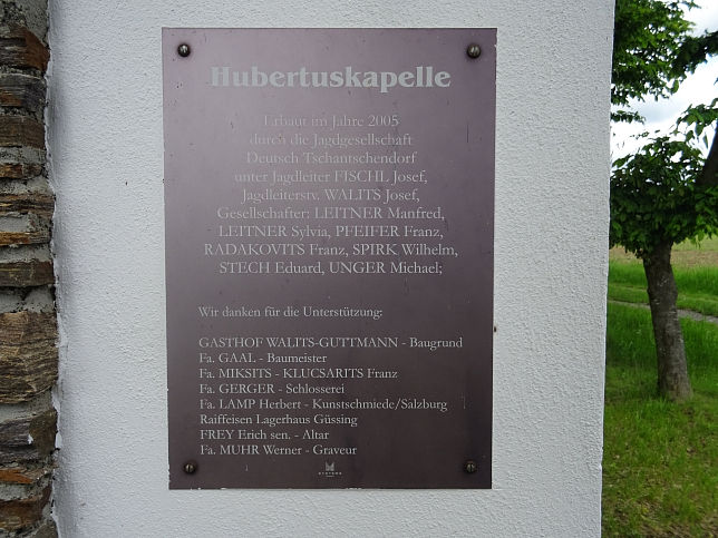 Deutsch Tschantschendorf, Hubertuskapelle