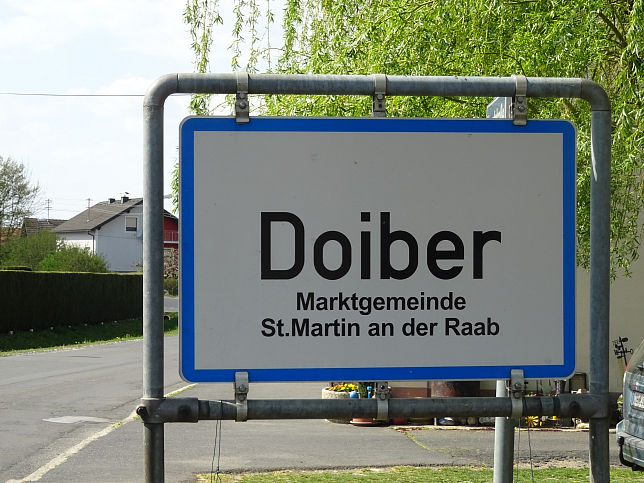 Doiber, Ortstafel