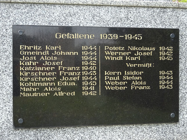 Eisenberg an der Raab, Kriegerdenkmal