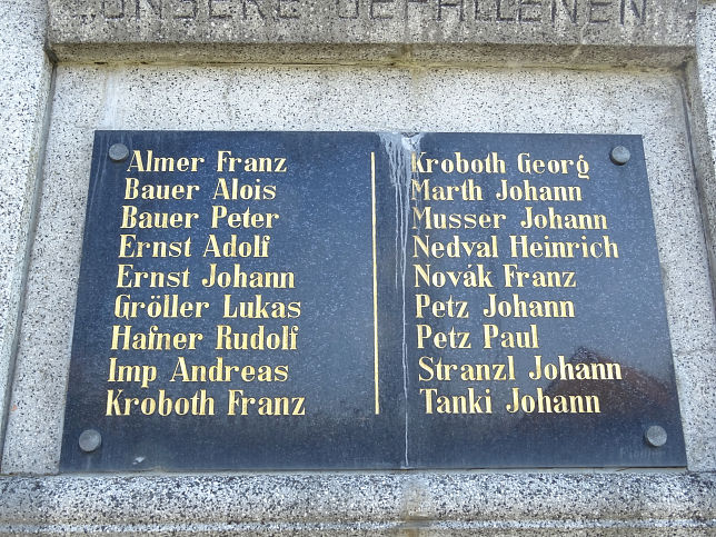Gerersdorf, Kriegerdenkmal