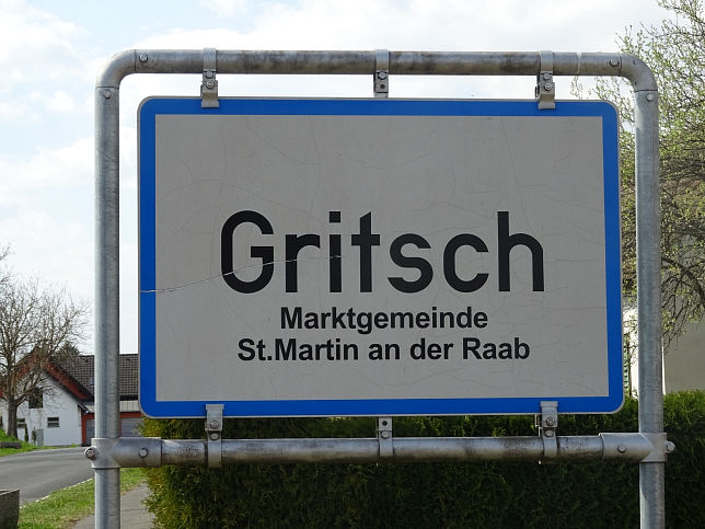 Gritsch, Ortstafel