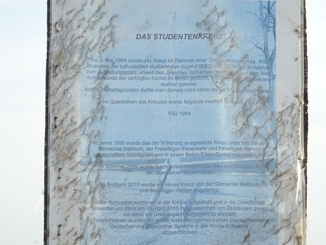 Halbturn, Studentenkreuz
