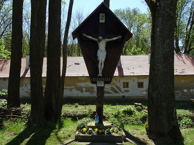 Jabing, Kreuz an der Pinka