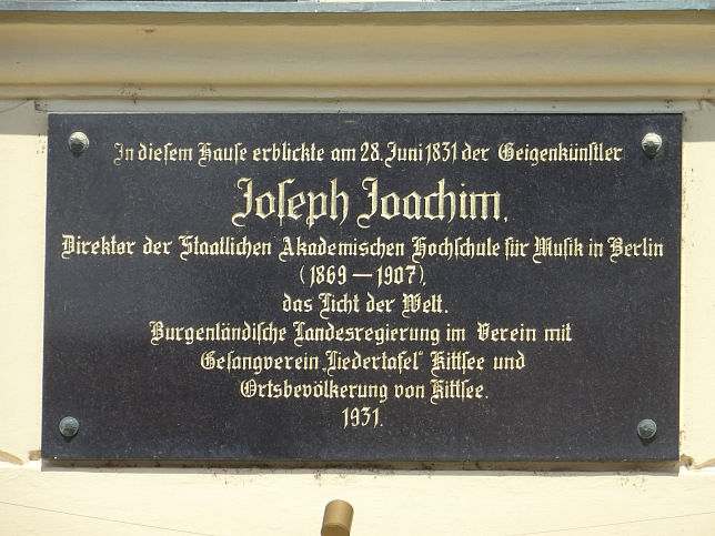 Kittsee, Joseph Joachim