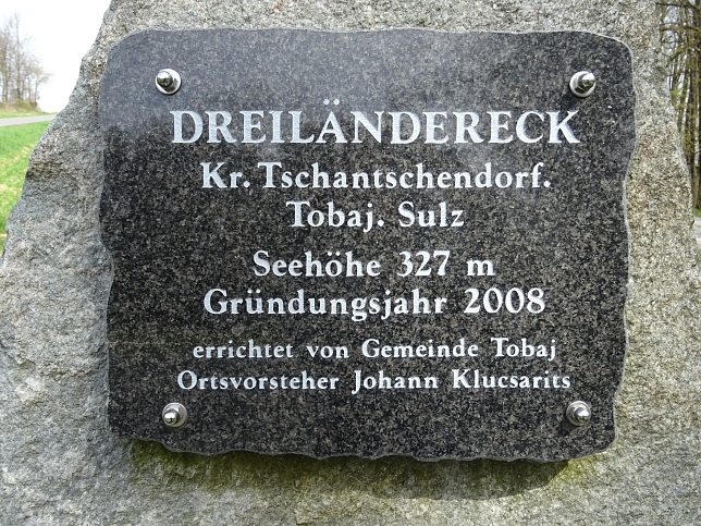 Kroatisch Tschantschendorf, Dreiländereck