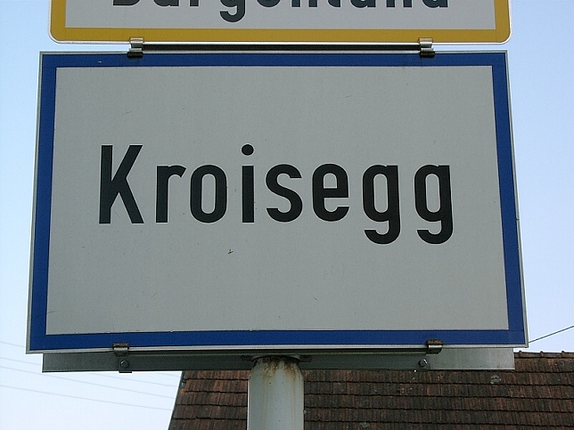 Kroisegg, Ortstafel