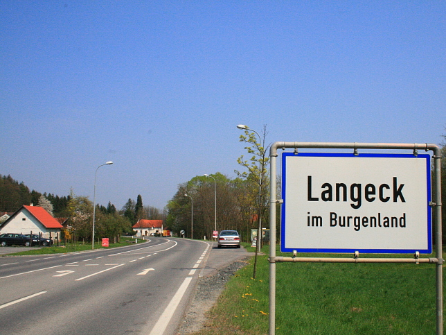 Langeck, Ortstafel
