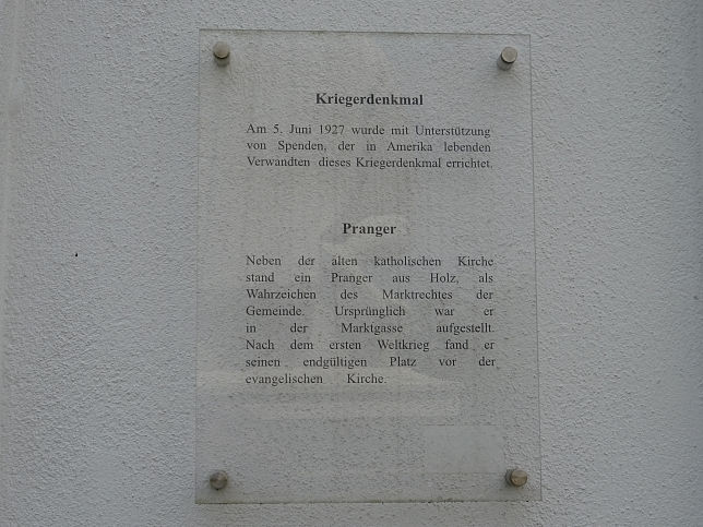 Markt Allhau, Kriegerdenkmal