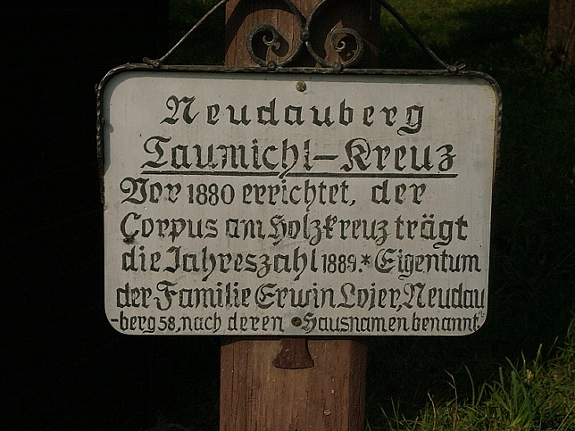 Neudauberg, Taumichlkreuz