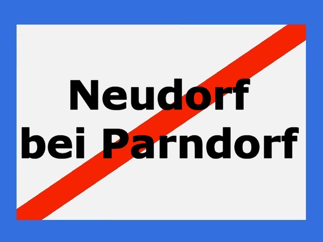 Neudorf bei Parndorf, Ortstafel
