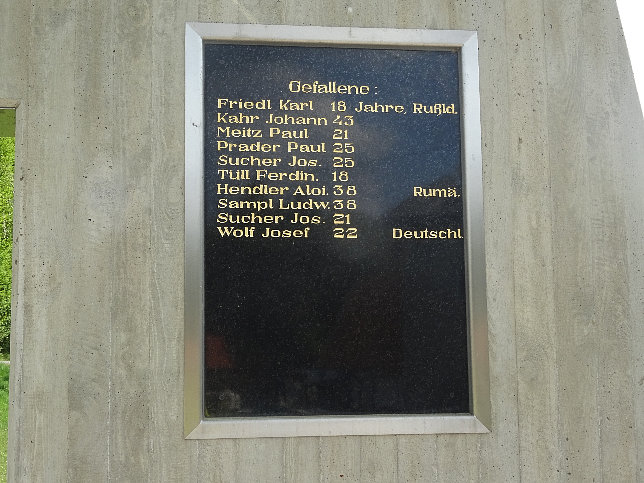 Oberdrosen, Kriegerdenkmal