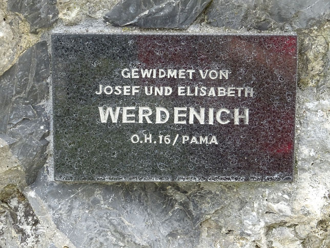 Pama, Gedenkstein Andreas Werdenich