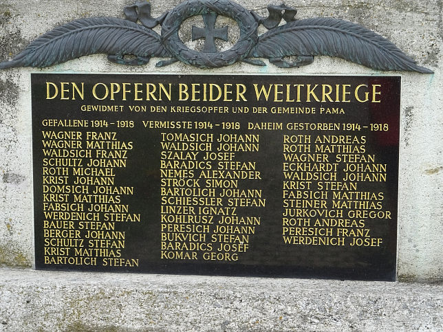 Pama, Kriegerdenkmal