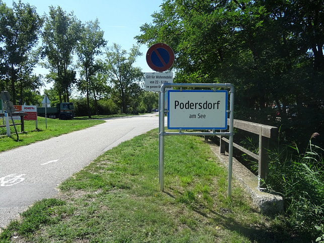 Podersdorf am See, Ortstafel