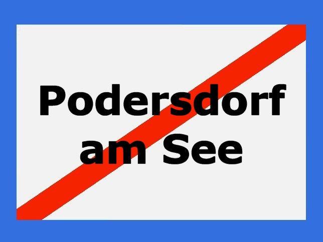 Podersdorf am See, Ortstafel