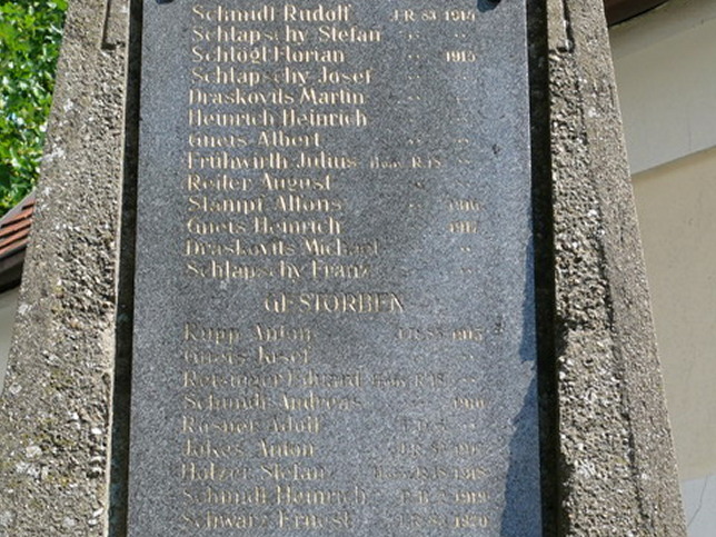 Rattersdorf, Kriegerdenkmal