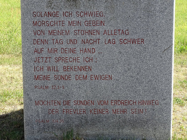 Rechnitz, Gedenkstein beim Kreuzstadl