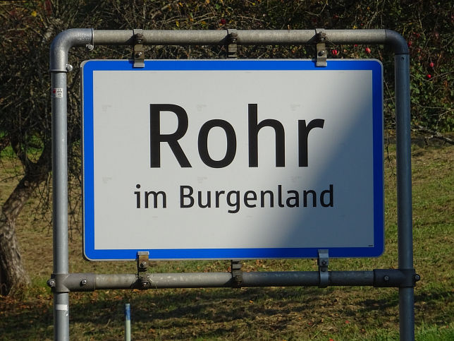 Rohr im Burgenland, Ortstafel