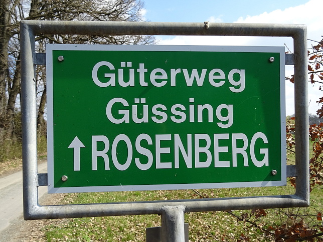 Rosenberg, Güterweg