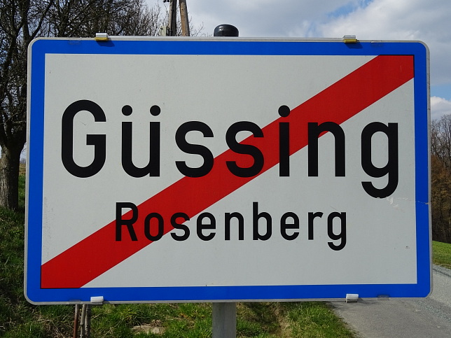 Rosenberg, Ortstafel