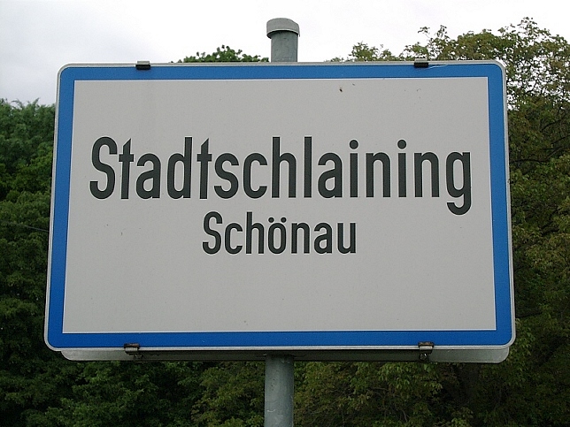 Schönau, Ortstafel