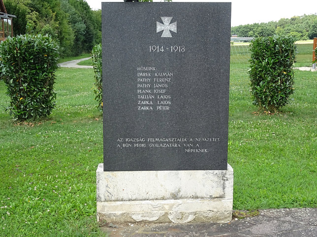 Siget in der Wart, Kriegerdenkmal