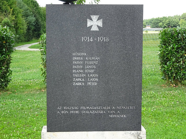 Siget in der Wart, Kriegerdenkmal