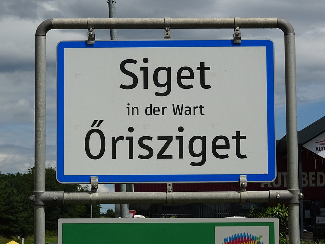 Siget in der Wart, Ortstafel