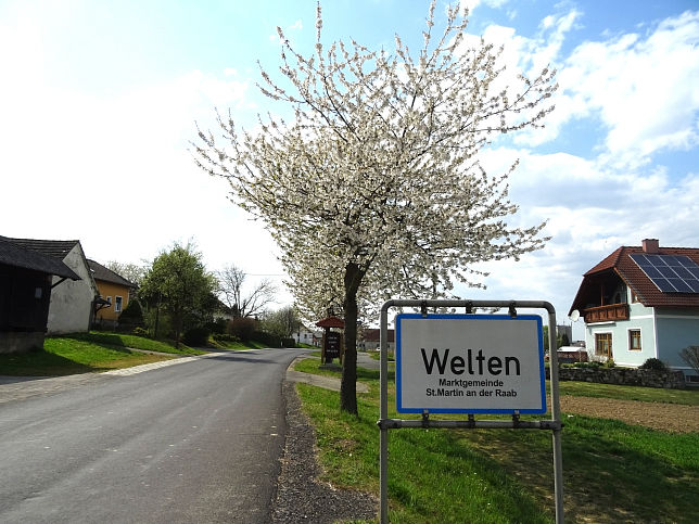 Welten, Ortstafel