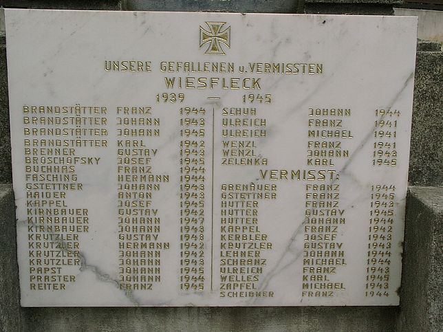 Wiesfleck, Kriegerdenkmal