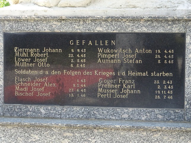 Wolfau, Kriegerdenkmal