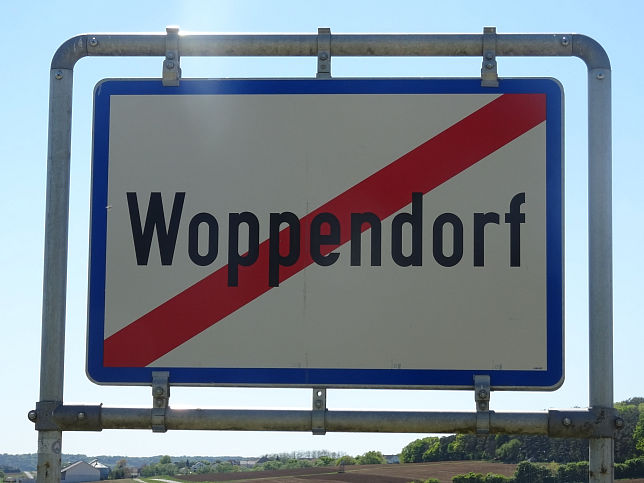 Woppendorf, Ortstafel