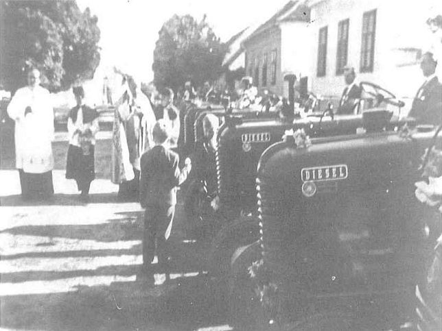 Oberbildein, Segnung von Traktoren