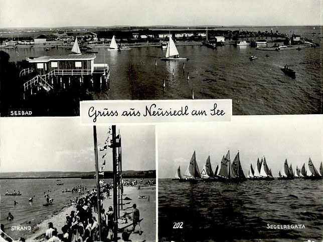 Neusiedl am See, Mehrbildkarte