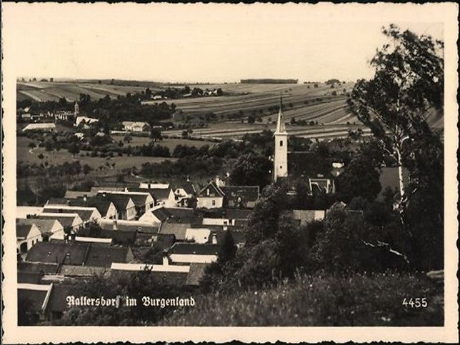 Rattersdorf, Ortsansicht mit Wallfahrtskirche