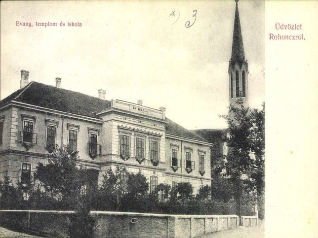 Rechnitz, Evang. Kirche und Schule
