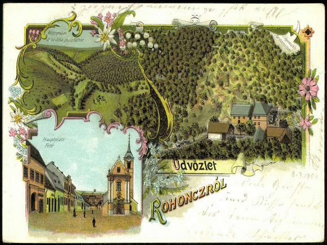 Rechnitz, Nussgraben, Hauptplatz und S�gem�hle