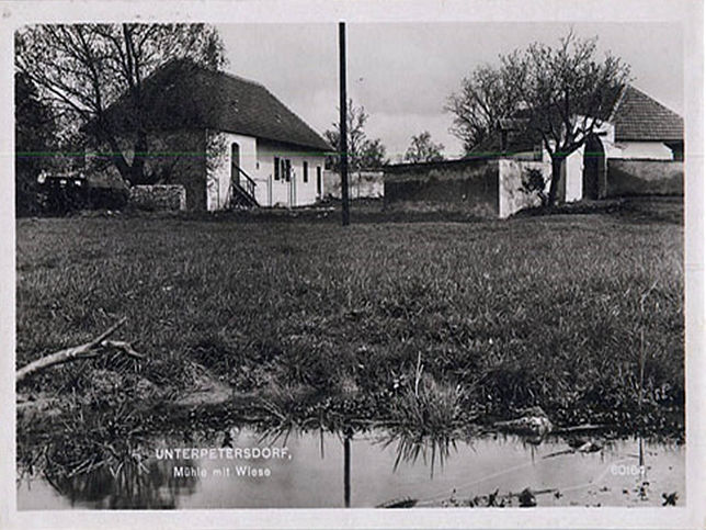 Unterpetersdorf, Mhle mit Wiese