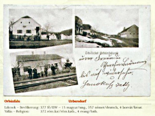 Urbersdorf, Mehrbildkarte