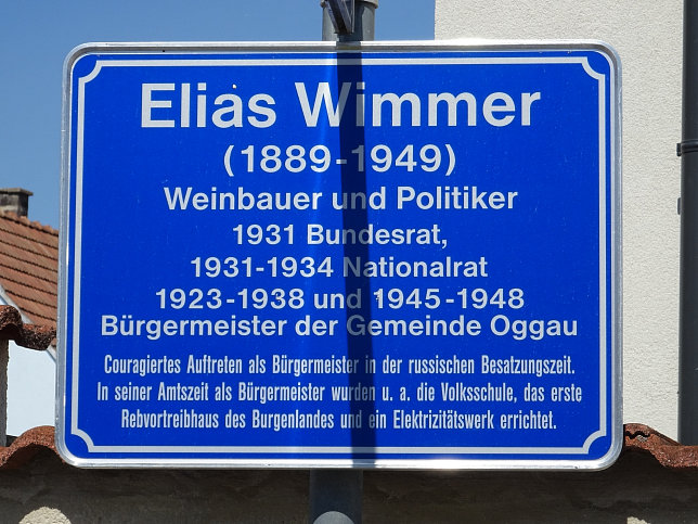 Oggau, Elias Wimmer-Gasse