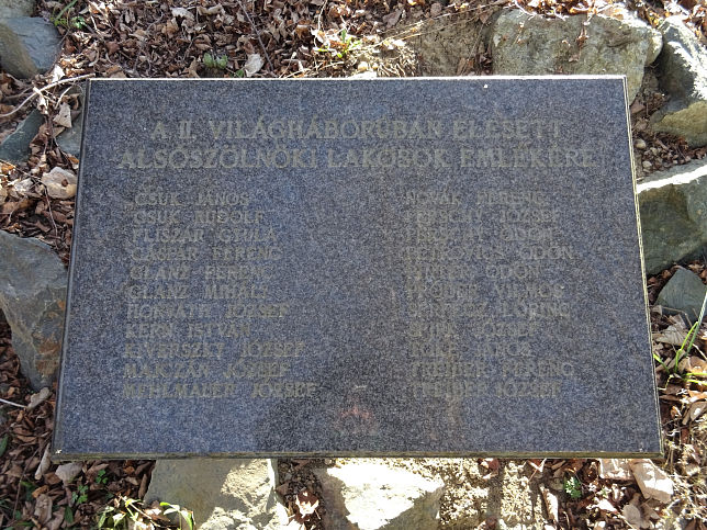 Als�sz�ln�k, Kriegerdenkmal 2. WK.