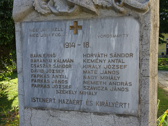 Balogunyom, Kriegerdenkmal